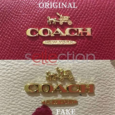 coach logo real vs fake|where are coach purses made.